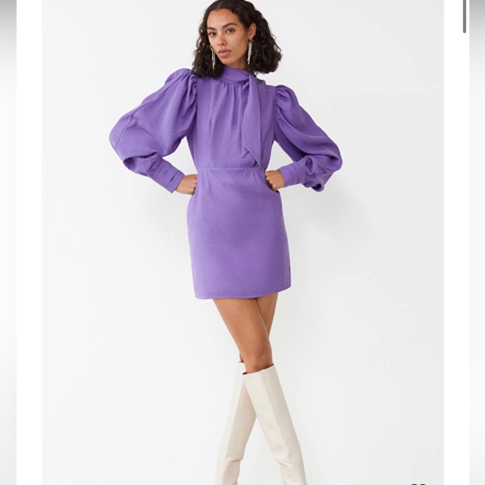 & Other Stories Voluminous sleeve mini dress